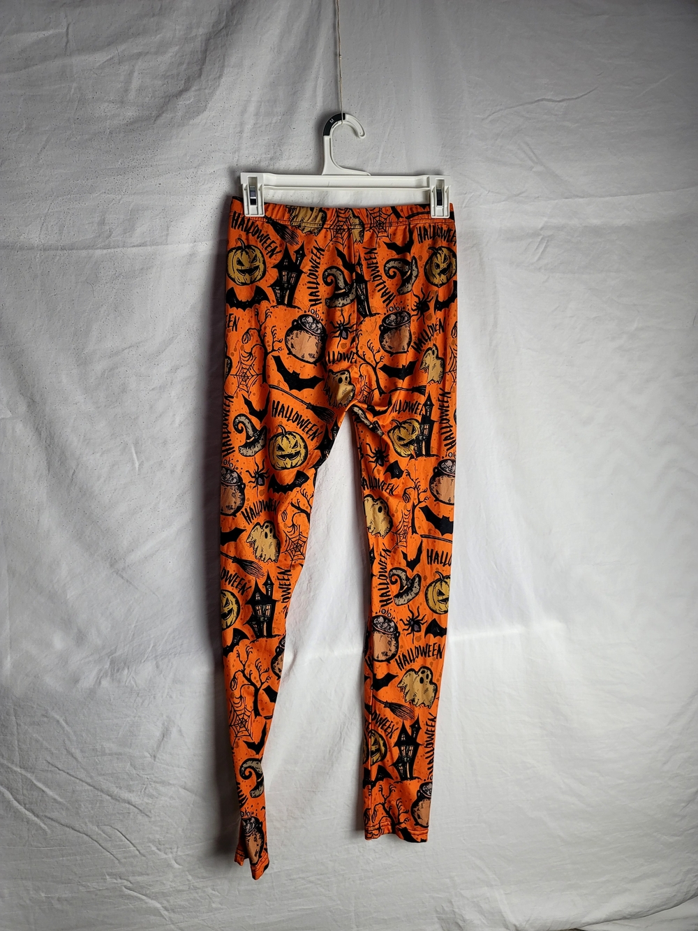 Halloween Print Leggings - Orange - Picture 4 of 6